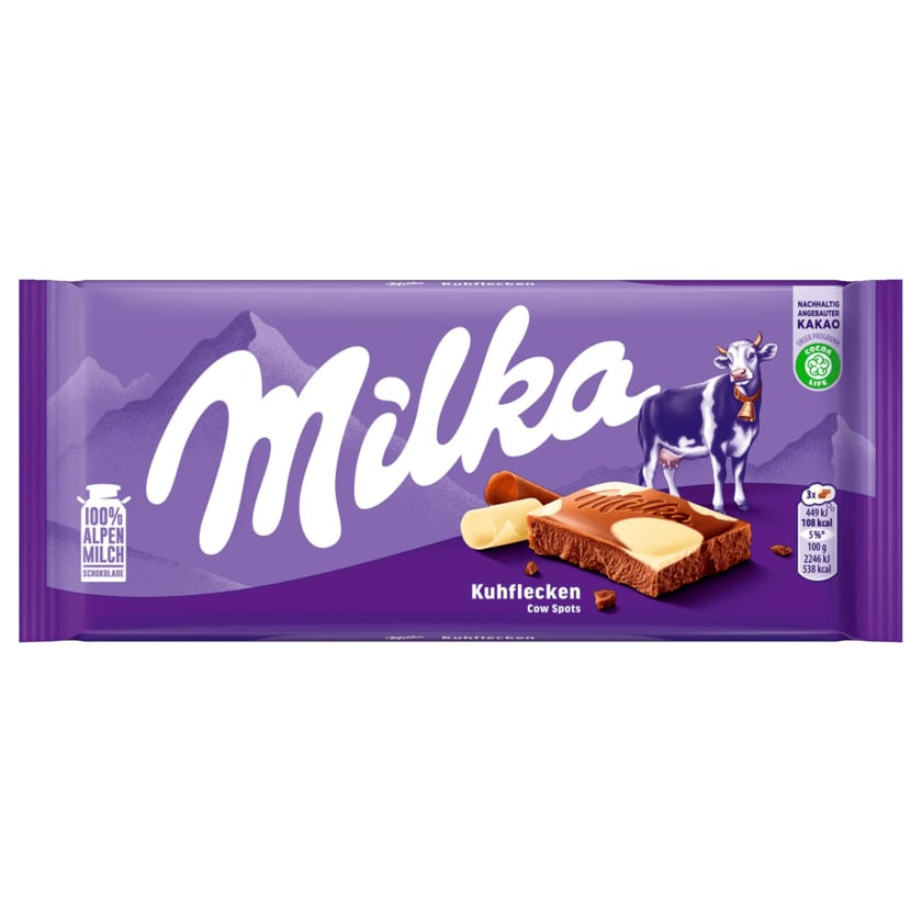 Milka Schokolade Kuhflecken 100g